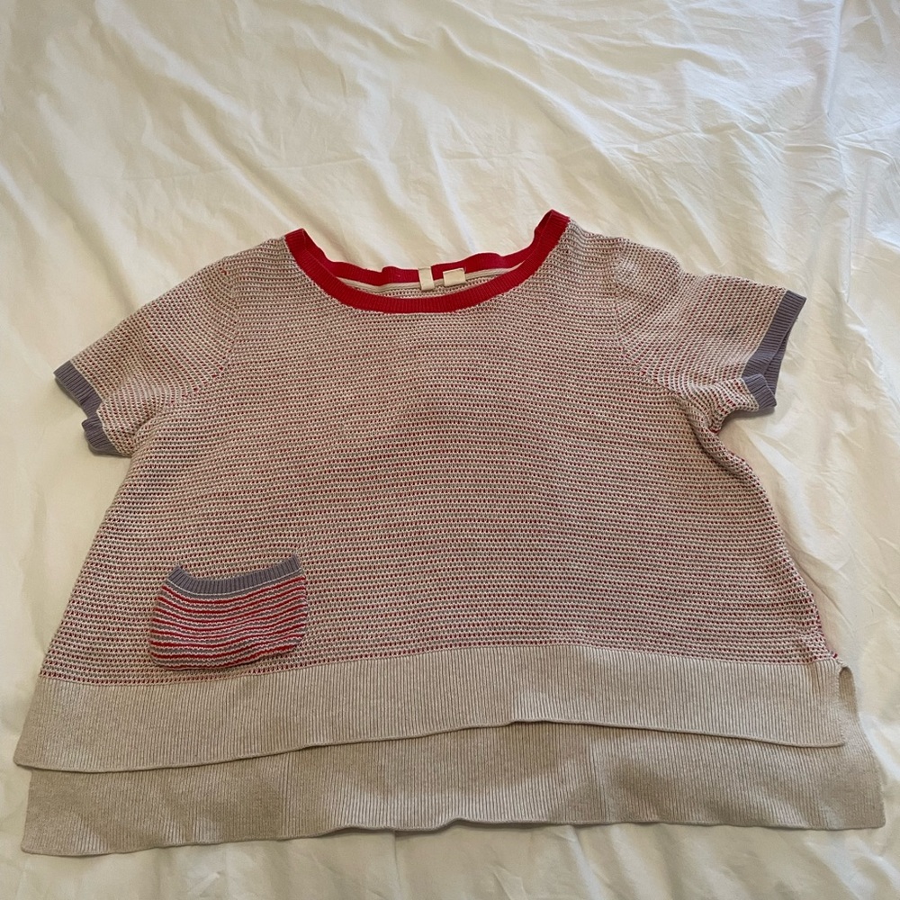 Knit sweater blouse